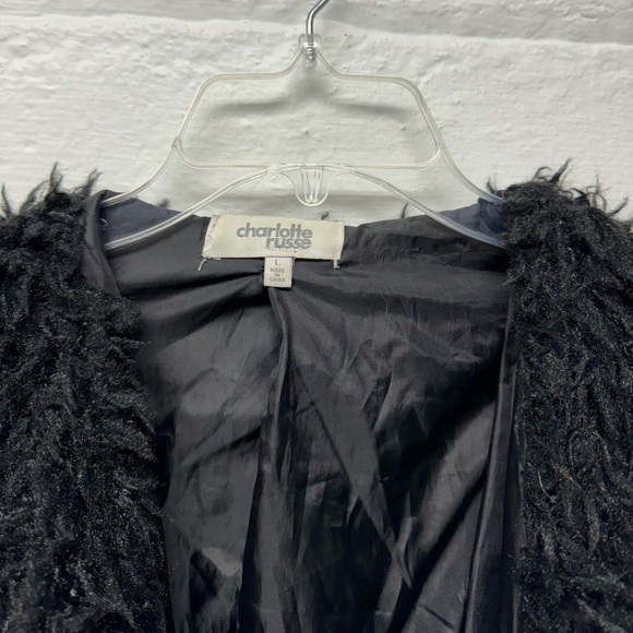 Charlotte Russe Black Fuzzy Jacket - Picture 3 of 3